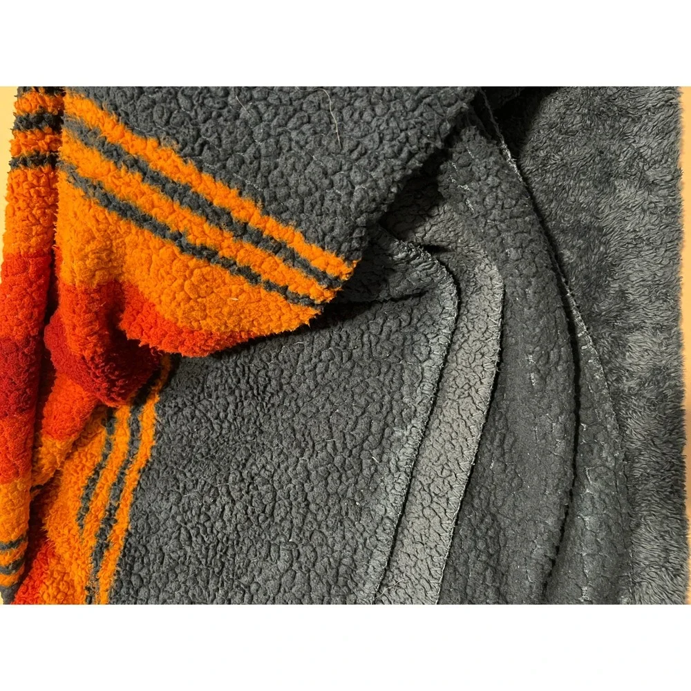 Pendleton Fleece Blanket Striped Camp Throw Navy Blue Large